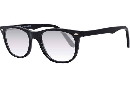 Cellini Rectangle Black Eyeglasses Frame Viewed From A 45-Degree Angle.