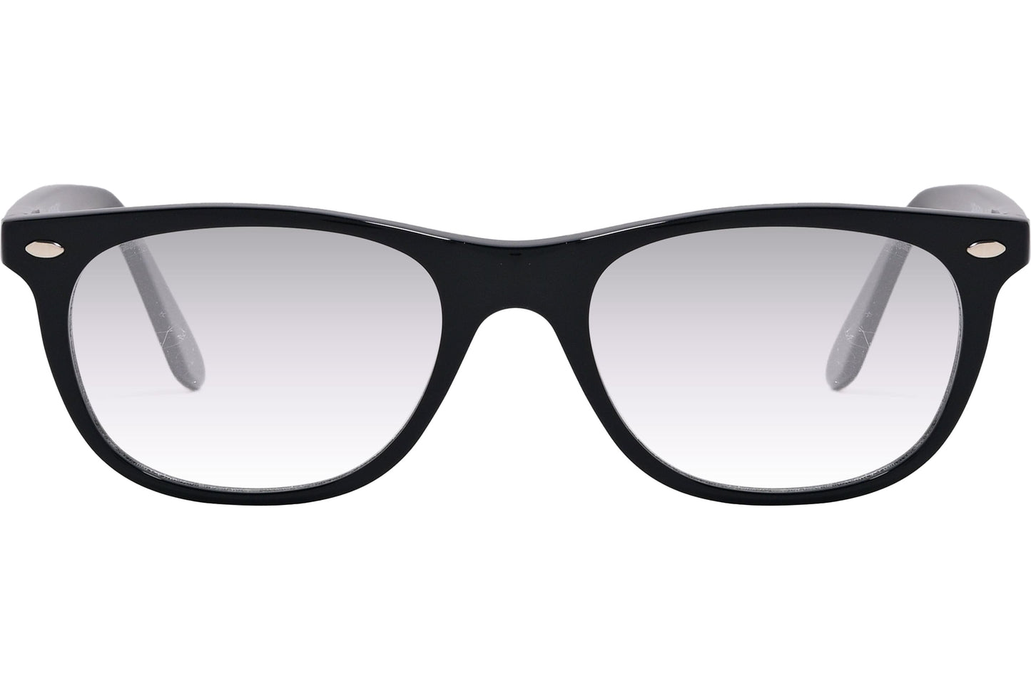 Cellini Rectangle Black Eyeglasses Frame Viewed From Front Angle.