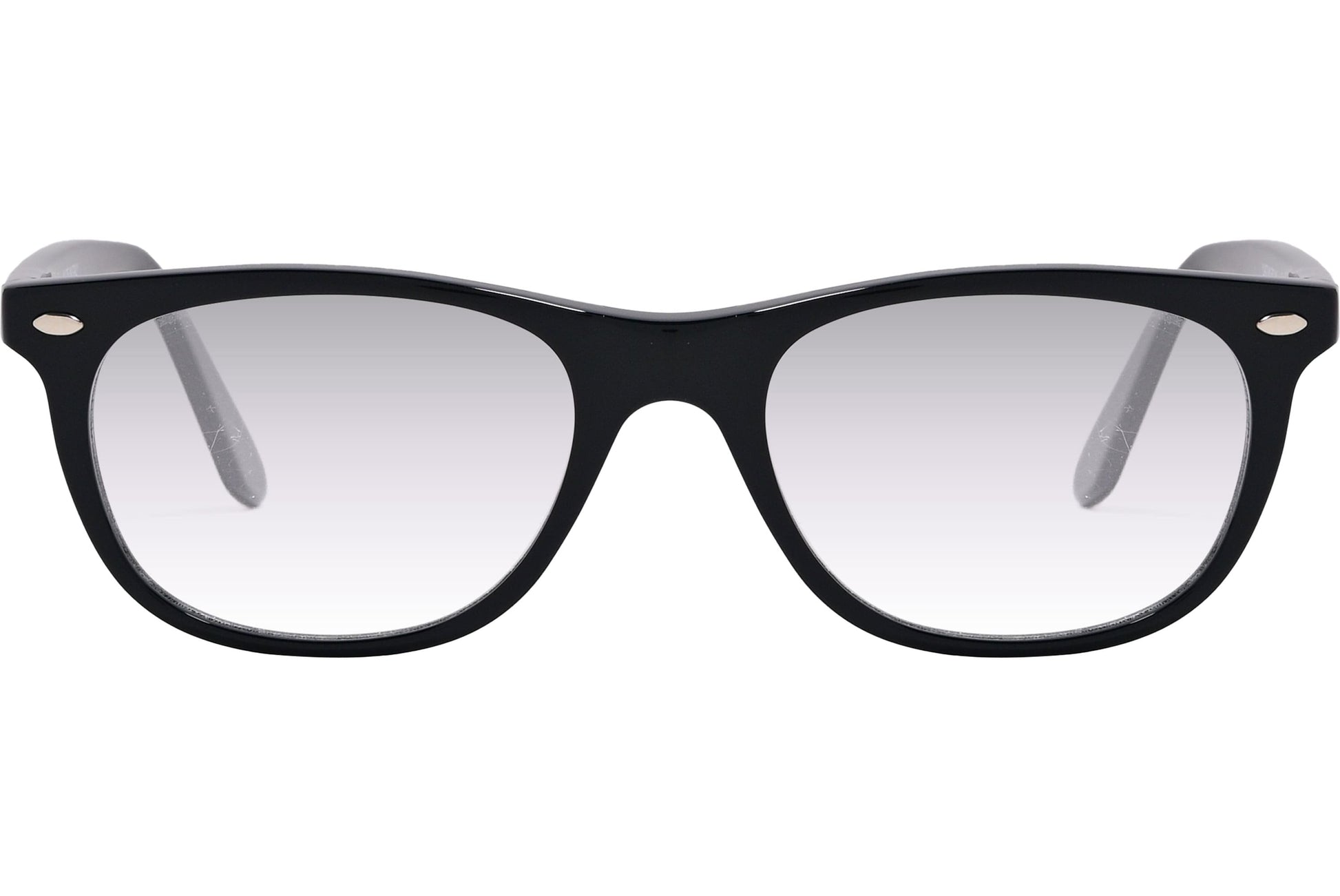 Cellini Rectangle Black Eyeglasses Frame Viewed From Front Angle.