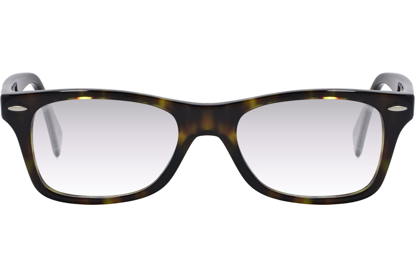 Cellini Wayfarer Tortoise Eyeglasses Frame Viewed From Front Angle.