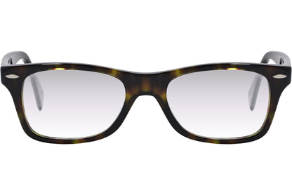 Cellini Wayfarer Tortoise Eyeglasses Frame Viewed From Front Angle.