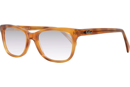 Cellini Rectangle Orange Eyeglasses Frame Viewed From A 45-Degree Angle.