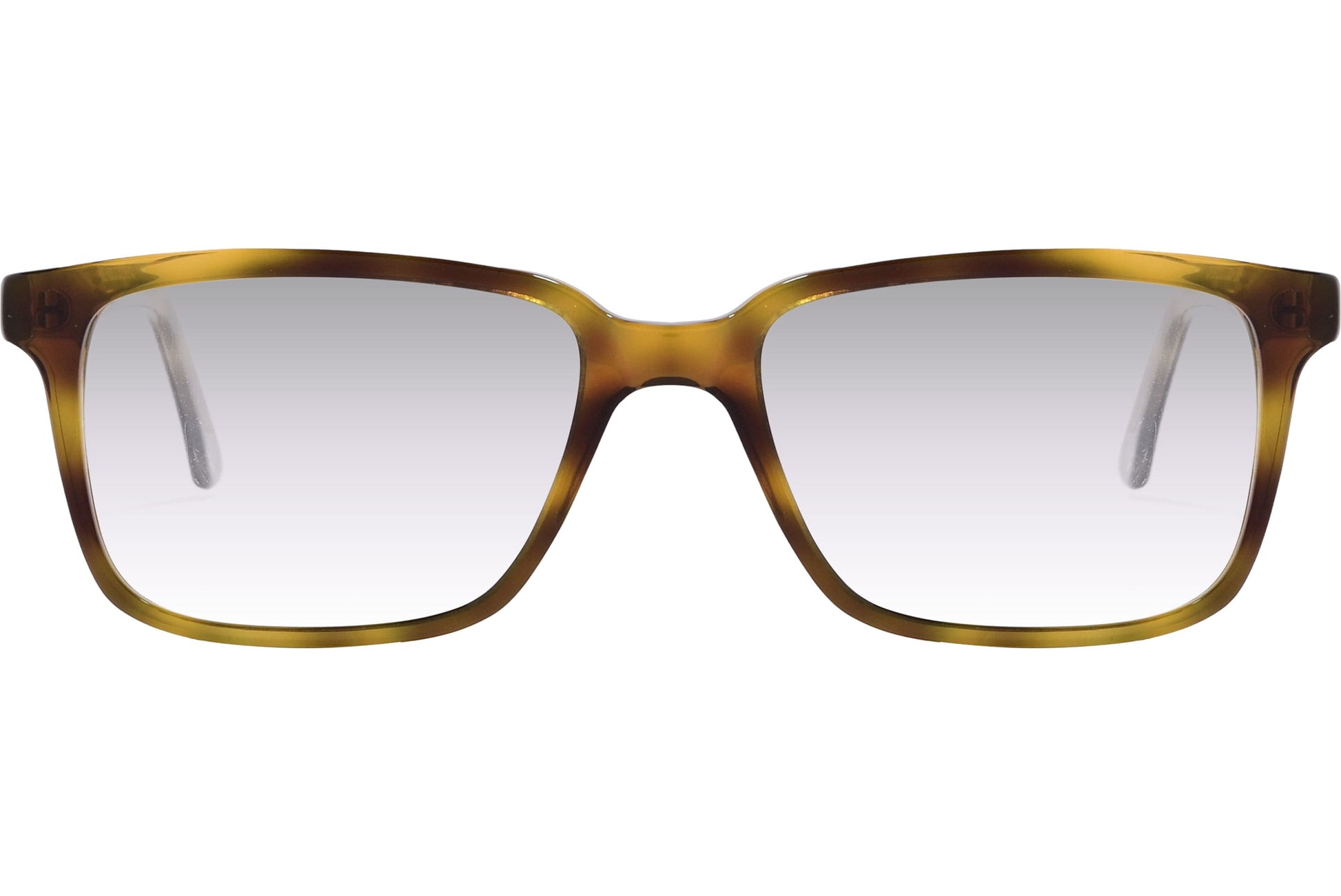 Cellini Rectangle Tortoise Eyeglasses Frame Viewed From Front Angle.