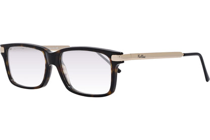 Cellini Wayfarer Tortoise Eyeglasses Frame Viewed From A 45-Degree Angle.