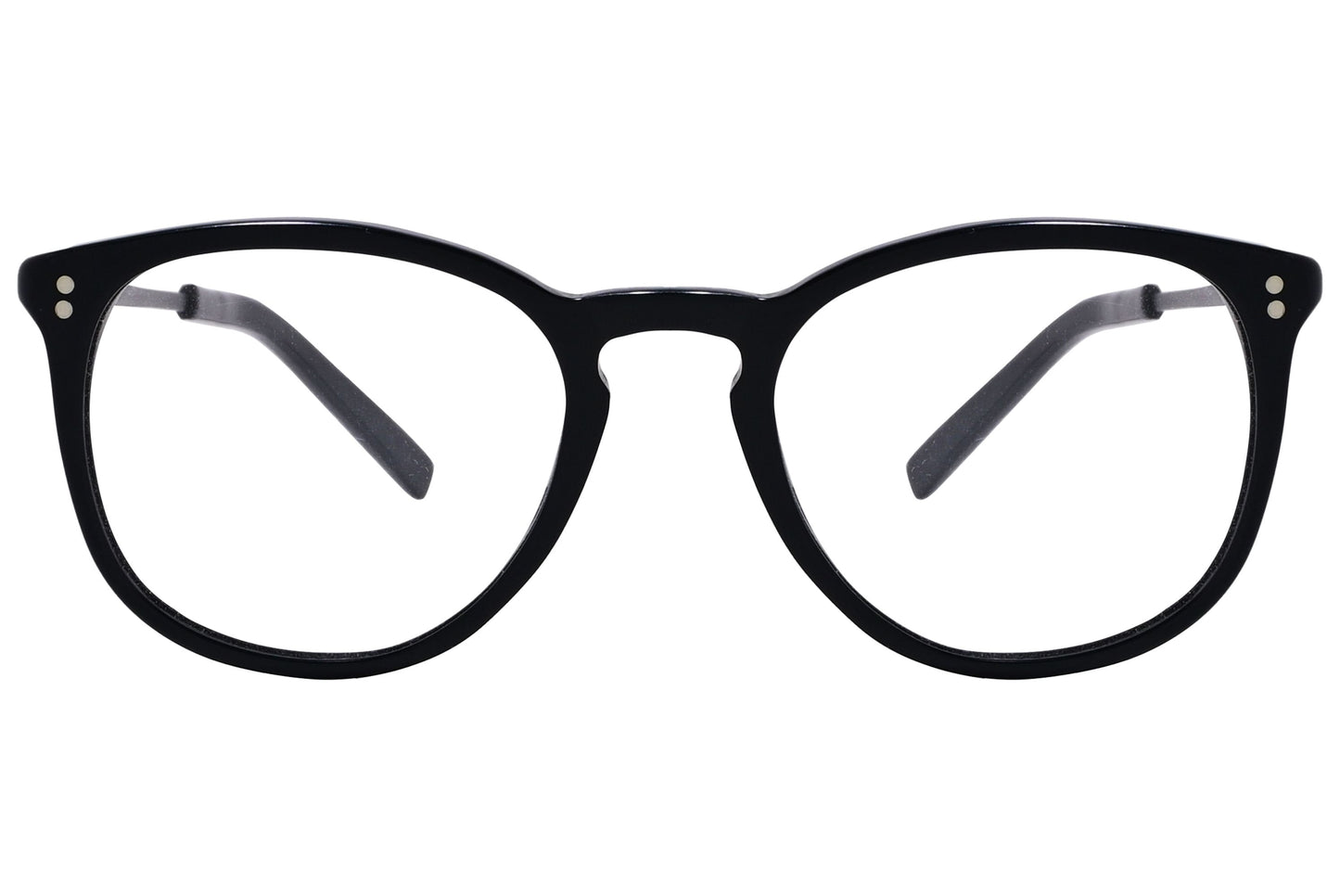 Cellini Square Black Eyeglasses Frame Viewed From Front View.