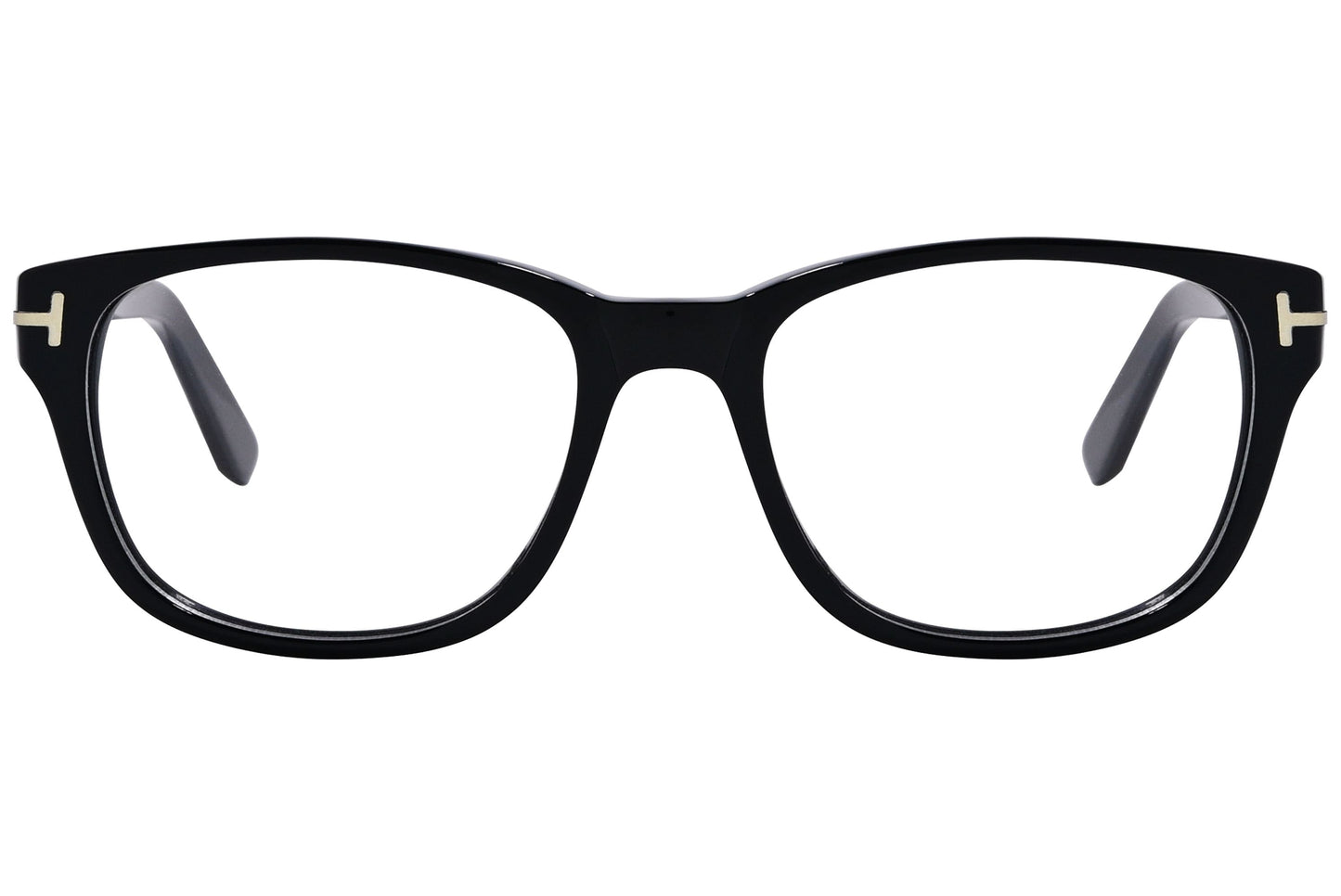 cellini wayfarer black eyeglasses frame viewed from front angle.