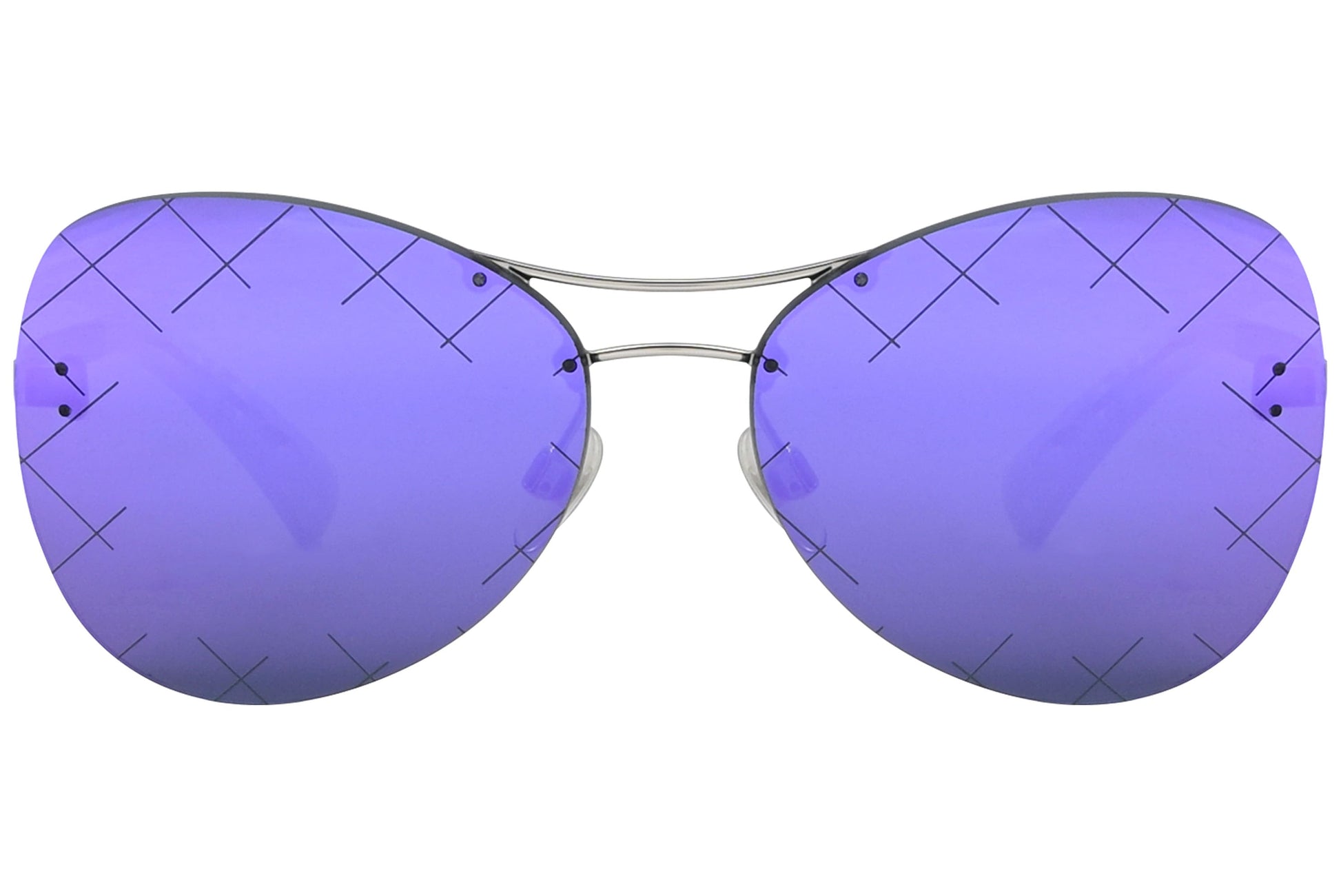 Chanel Butterfly Purple and Gray Sunglasses Model: 4218-124-4V Front View