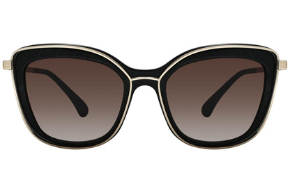 Chanel Butterfly Gold and Black Sunglasses Model: 4238-622-S5 Front View