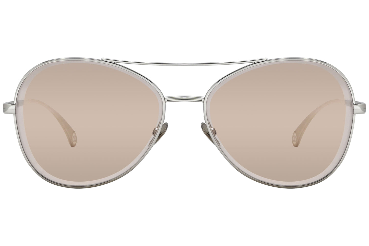 Chanel Aviator Silver Sunglasses Model: 4260-124-EH Front View