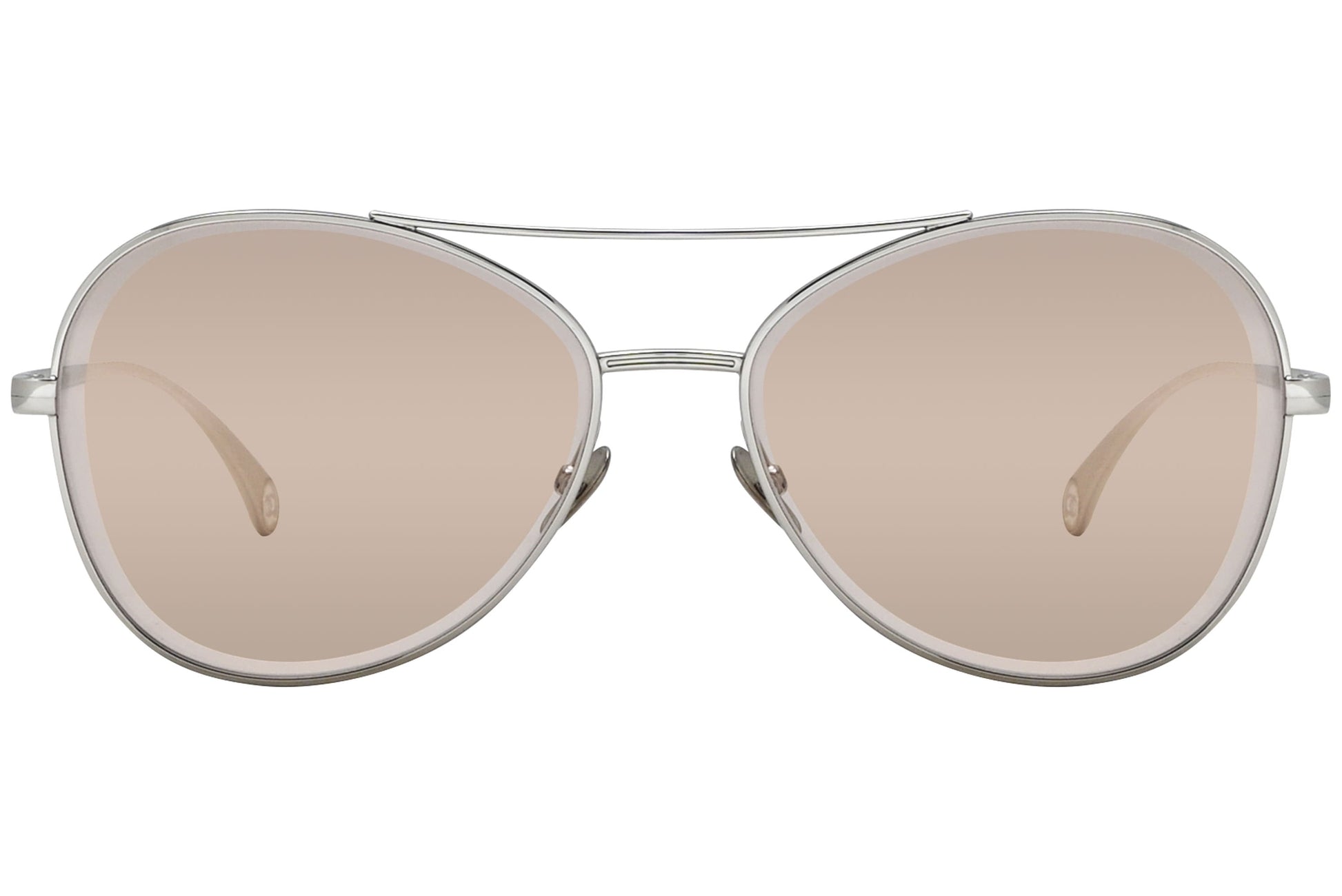 Chanel Aviator Silver Sunglasses Model: 4260-124-EH Front View