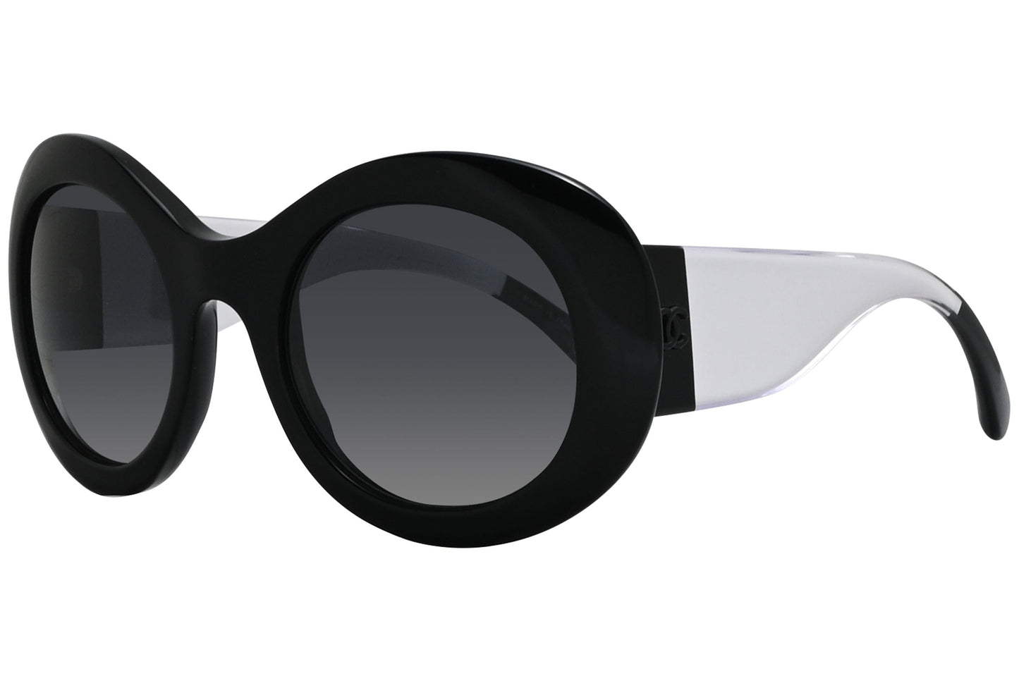 Chanel Round Black Sunglasses Model: 5265-501-S8 Side View