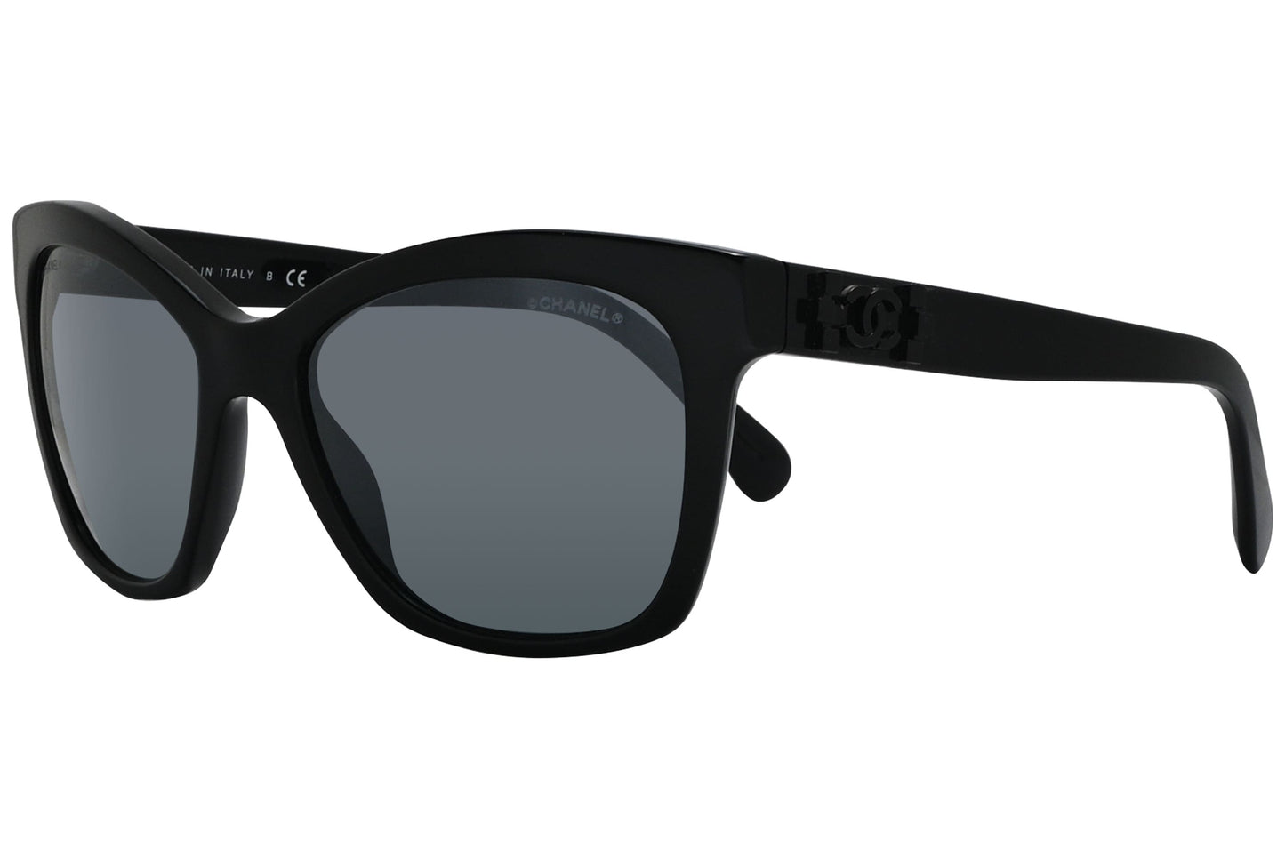 Chanel Butterfly Black Sunglasses Model: 5313-501-26 Side View