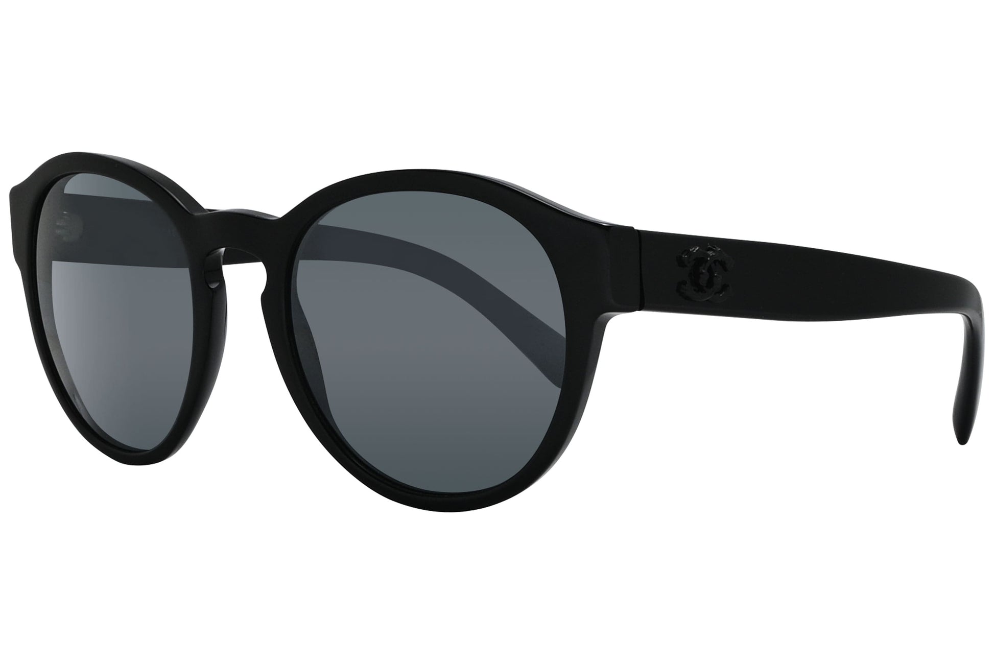 Chanel Round Black Sunglasses Model: 5359-501-26 Side View