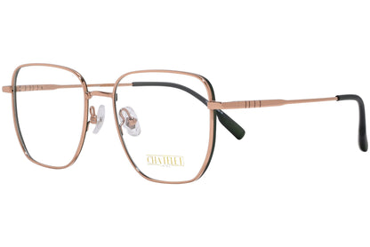 chatelet wayfarer gold eyeglasses frame viewed from a 45-degree angle.