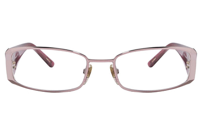 Chopard Wrap Around Red Eyeglasses Frame Viewed From Front Angle.