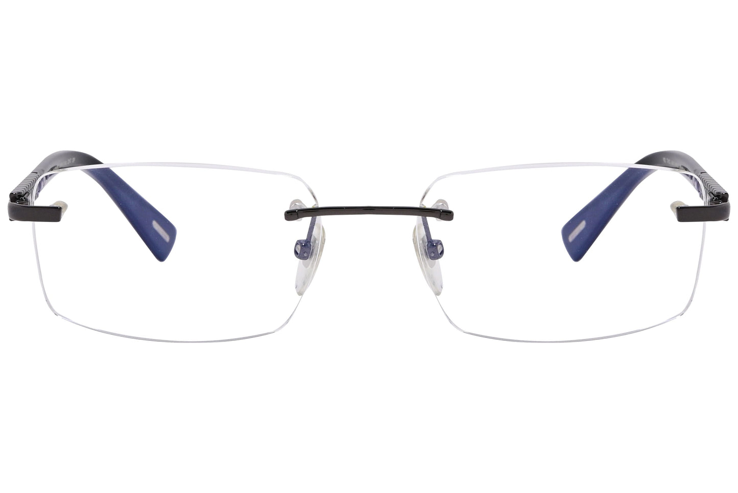 Chopard Rectangle Black Eyeglasses Frame Viewed From Front Angle.