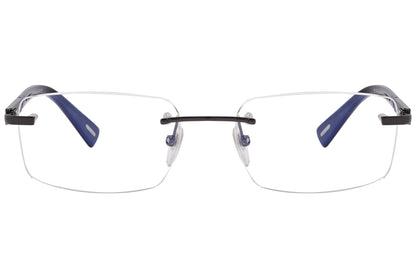 Chopard Rectangle Black Eyeglasses Frame Viewed From Front Angle.