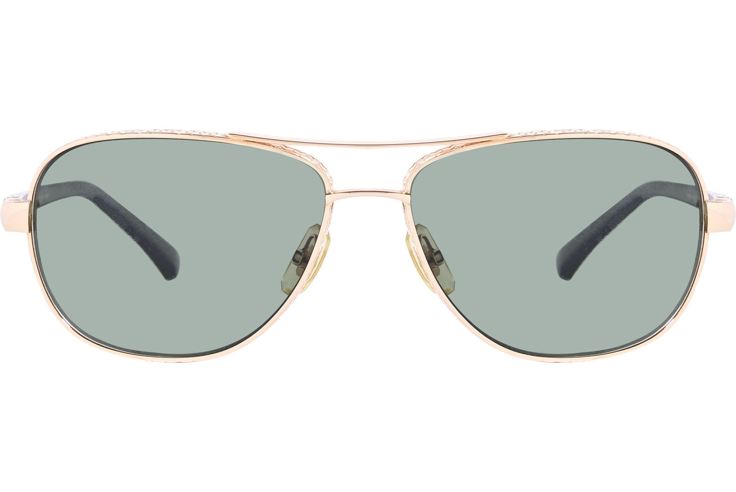 Chopard Green Color Aviator Sunglasses Viewed From Front Angle.