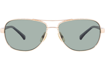 Chopard Green Color Aviator Sunglasses Viewed From Front Angle.