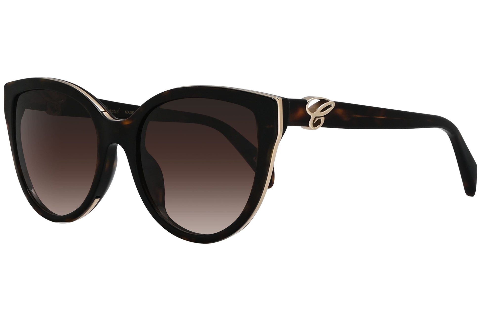 Chopard Cat-eye Brown Sunglasses Model: SCH317-01AY Side View