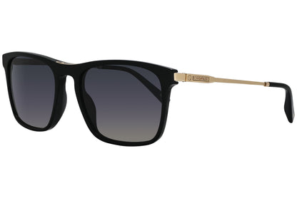 Chopard Square Black and Gold Sunglasses Model: SCH329-700P-POL Side View