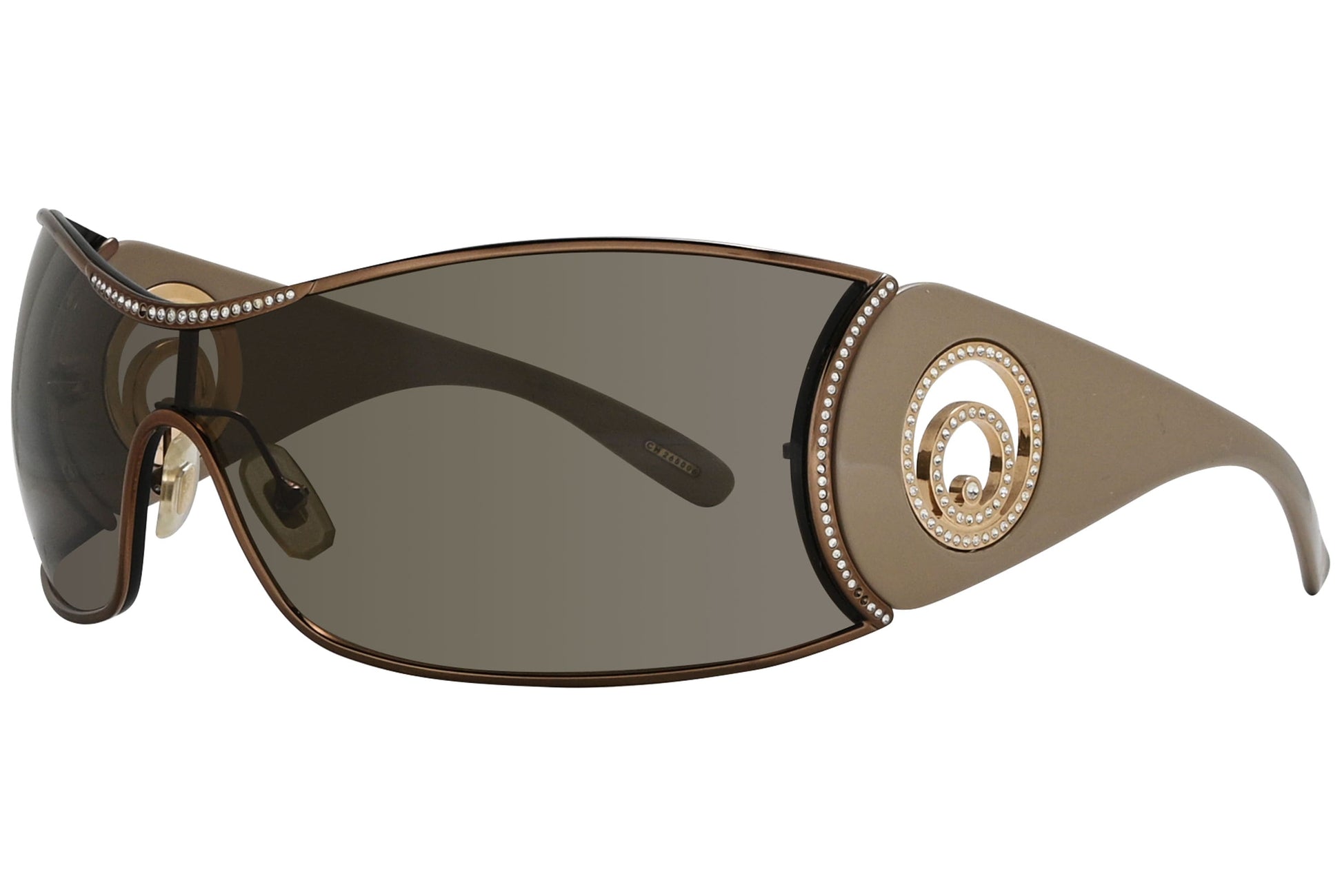 Chopard Wrap Around Bronze Sunglasses Model: SCH638S-0R80 Side View