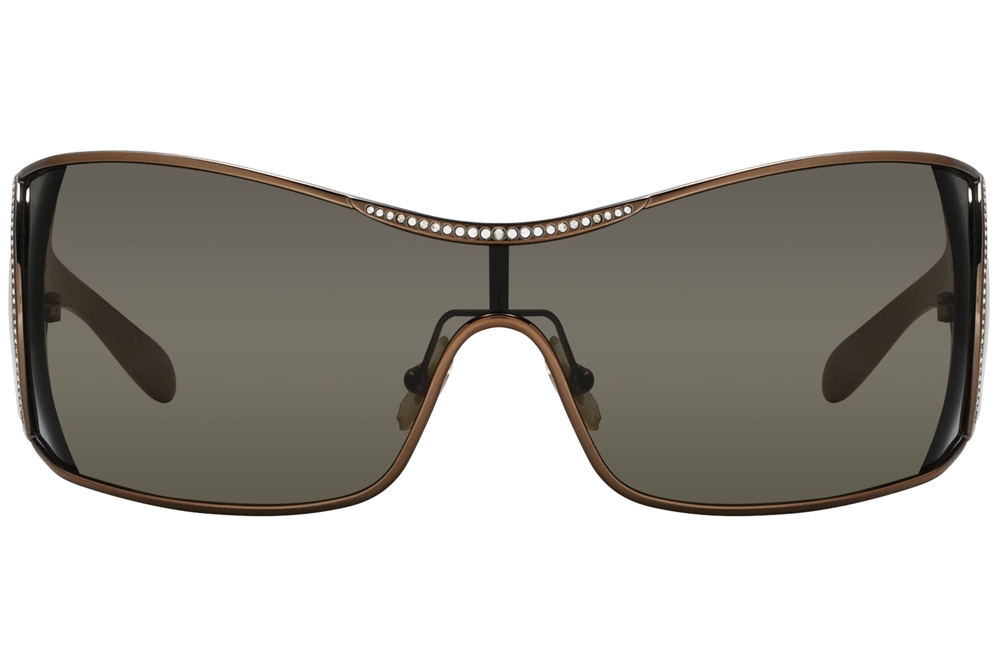 Chopard Wrap Around Bronze Sunglasses Model: SCH638S-0R80 Front View