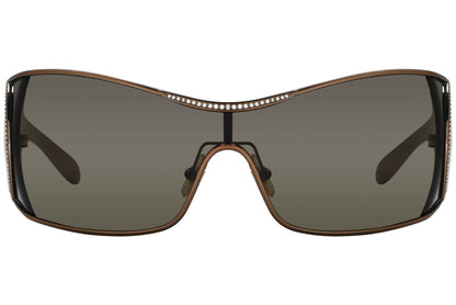 Chopard Wrap Around Bronze Sunglasses Model: SCH638S-0R80 Front View