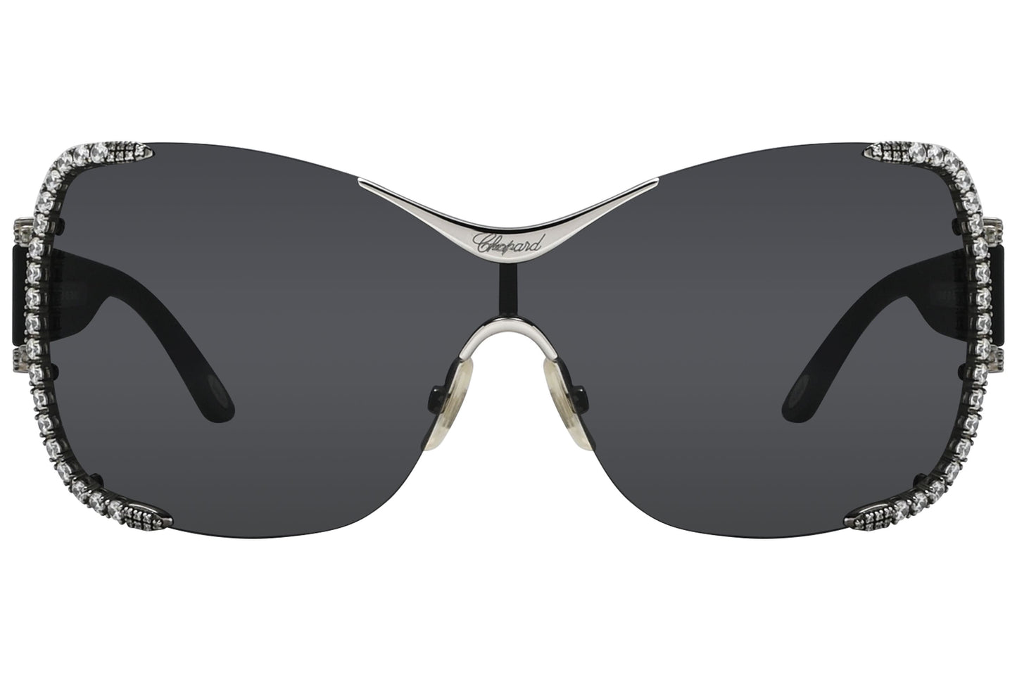 Chopard Shield Gray Sunglasses Model: SCHA65S-0579 Front View