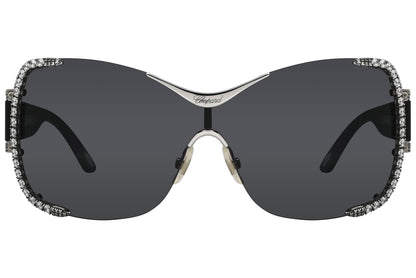 Chopard Shield Gray Sunglasses Model: SCHA65S-0579 Front View