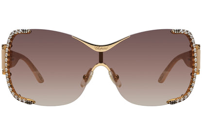 Chopard Shield Gold Sunglasses Model: SCHA65S-300X Front View