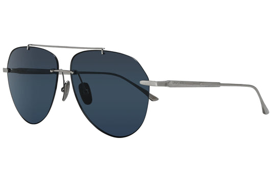 Chopard Aviator Blue and Silver Sunglasses Model: SCHF20-509P-POL Side View