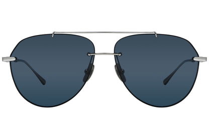 Chopard Aviator Blue and Silver Sunglasses Model: SCHF20-509P-POL Front View