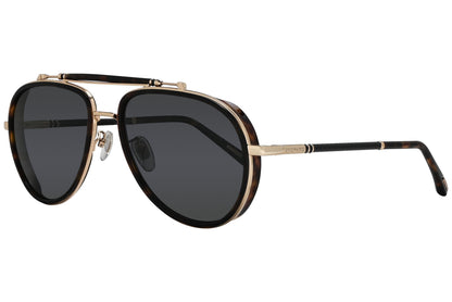 Chopard Aviator Black and Gold Sunglasses Model: SCHF24-722P-POL Side View