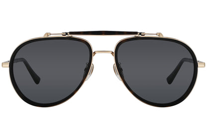 Chopard Aviator Black and Gold Sunglasses Model: SCHF24-722P-POL Front View