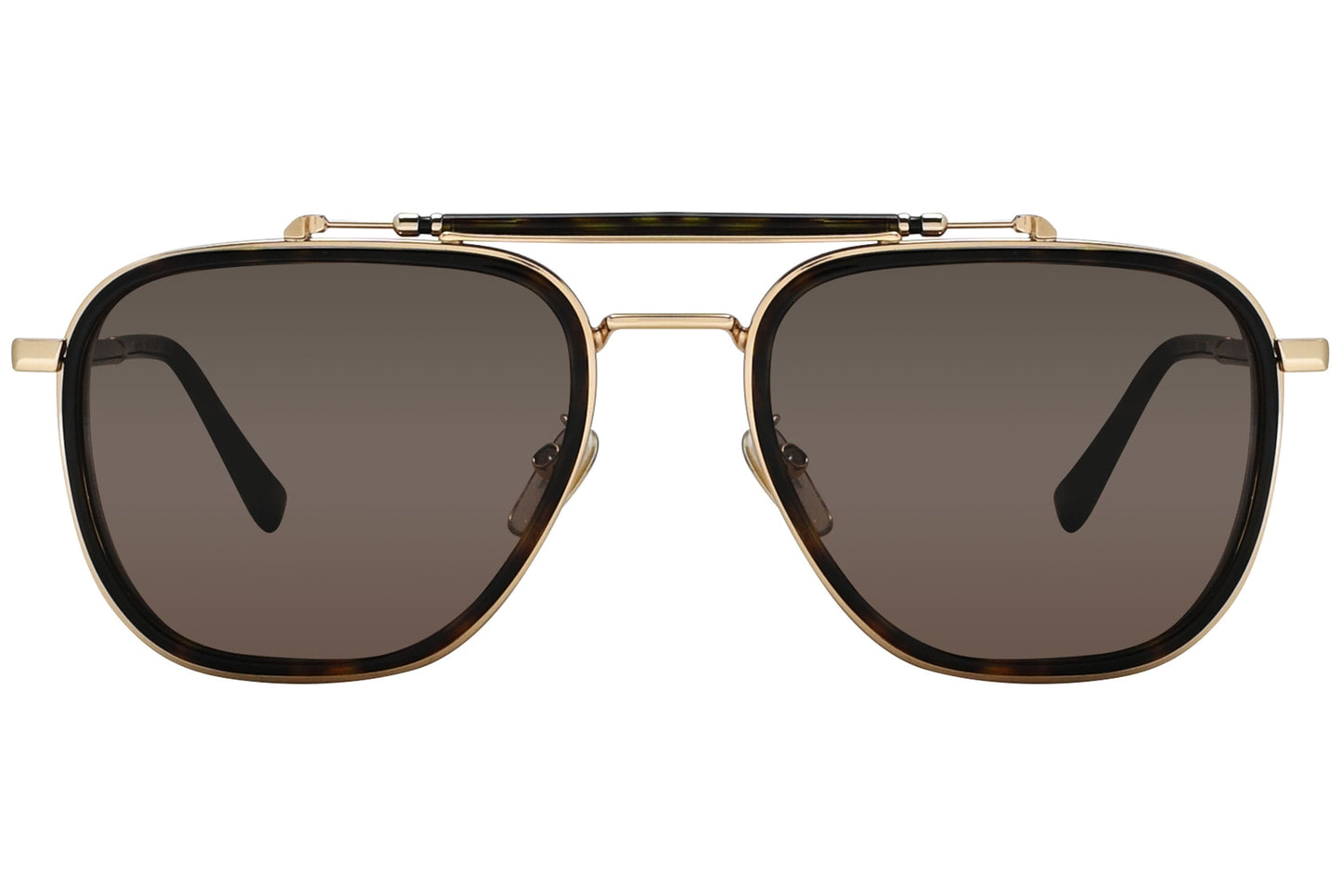 Chopard Aviator Black and Gold Sunglasses Model: SCHF25-722P-POL Front View