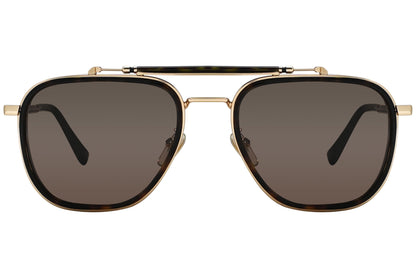 Chopard Aviator Black and Gold Sunglasses Model: SCHF25-722P-POL Front View