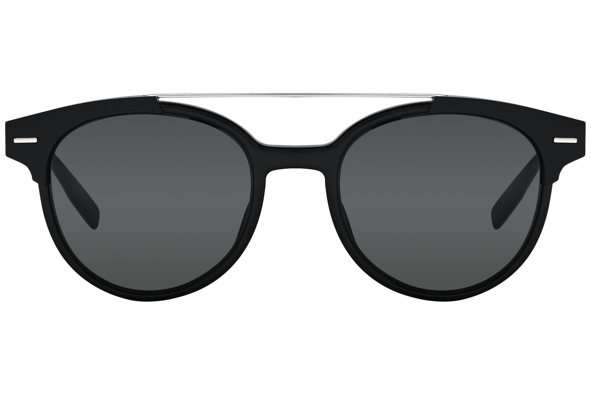 Christian Dior Black Color Aviator Sunglasses Viewed From front Angle.