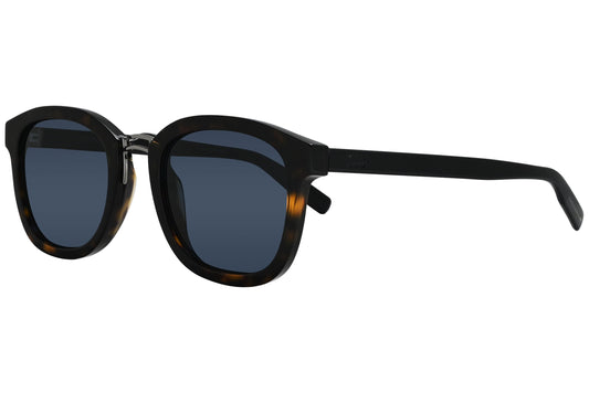 Christian Dior Tortoise Color Square Sunglasses Viewed From A 45-Degree Angle.