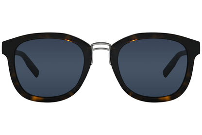 Christian Dior Tortoise Color Square Sunglasses Viewed From front Angle.