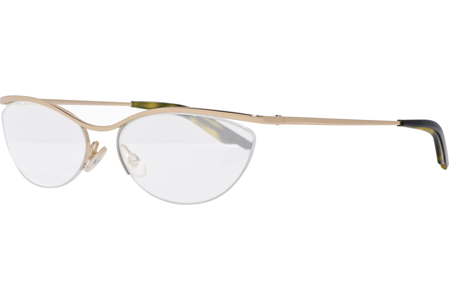 Christian Dior Oval Gold Eyeglasses Frame Model: CD3752-J5G