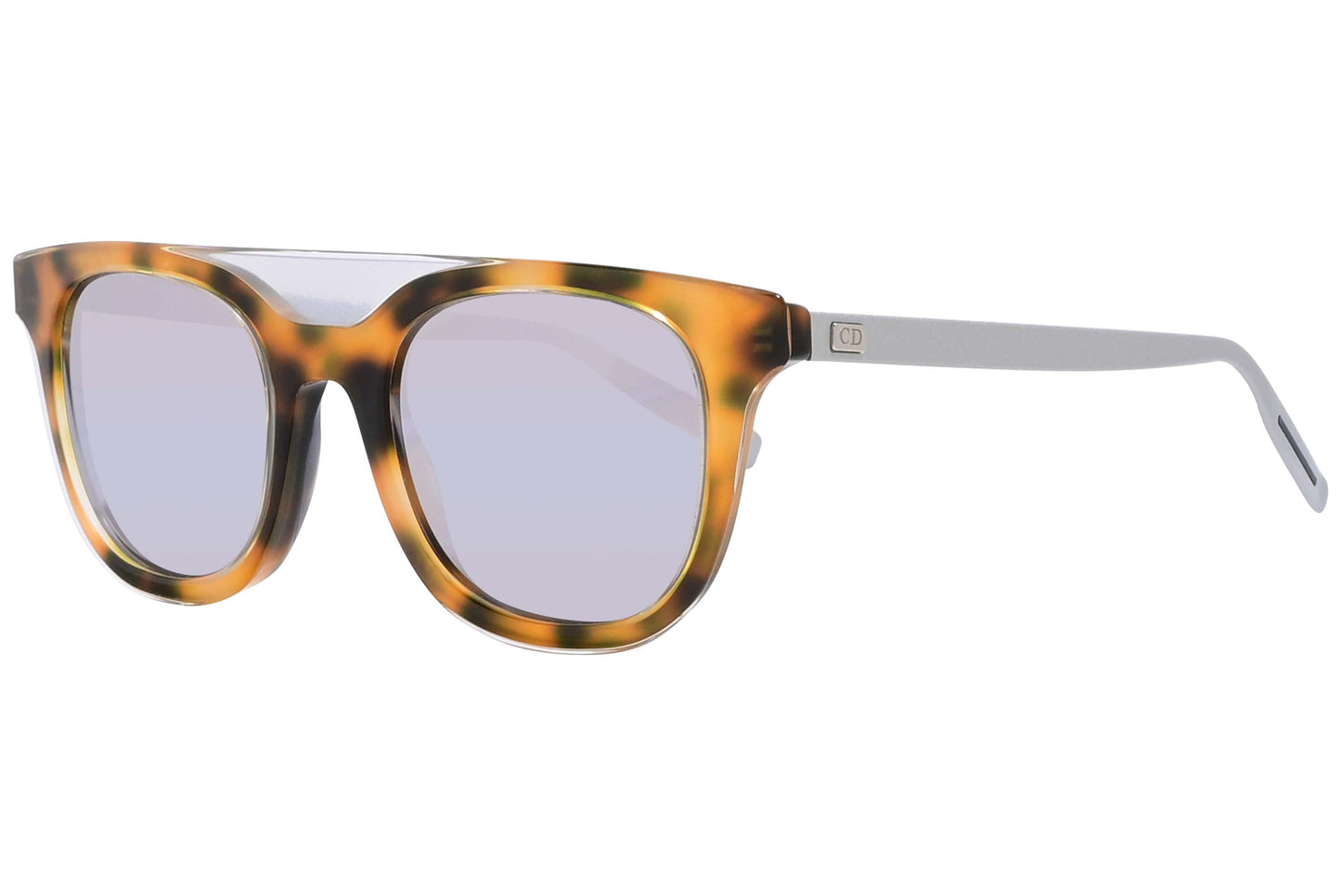 Christian Dior Tortoise Color  Sunglasses Viewed From A 45-Degree Angle.