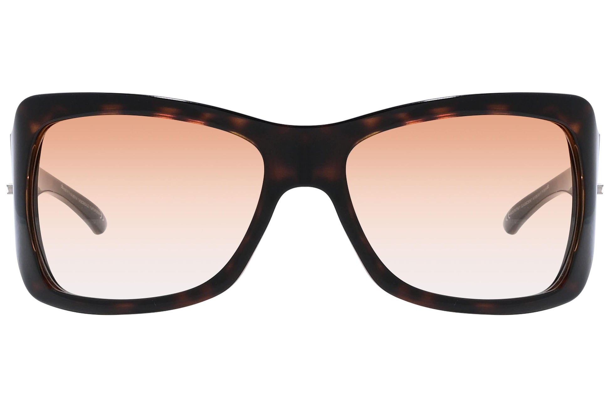 Christian Dior Tortoise Color  Sunglasses Viewed Front Angle.