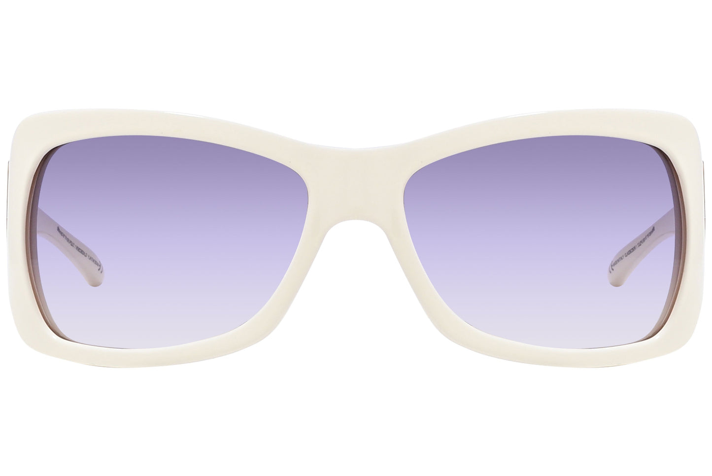 Christian Dior White Color  Sunglasses Viewed Front Angle.