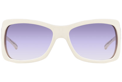 Christian Dior White Color  Sunglasses Viewed Front Angle.