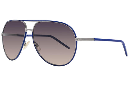 Christian Dior Blue Color Aviator Sunglasses Viewed From A 45-Degree Angle.