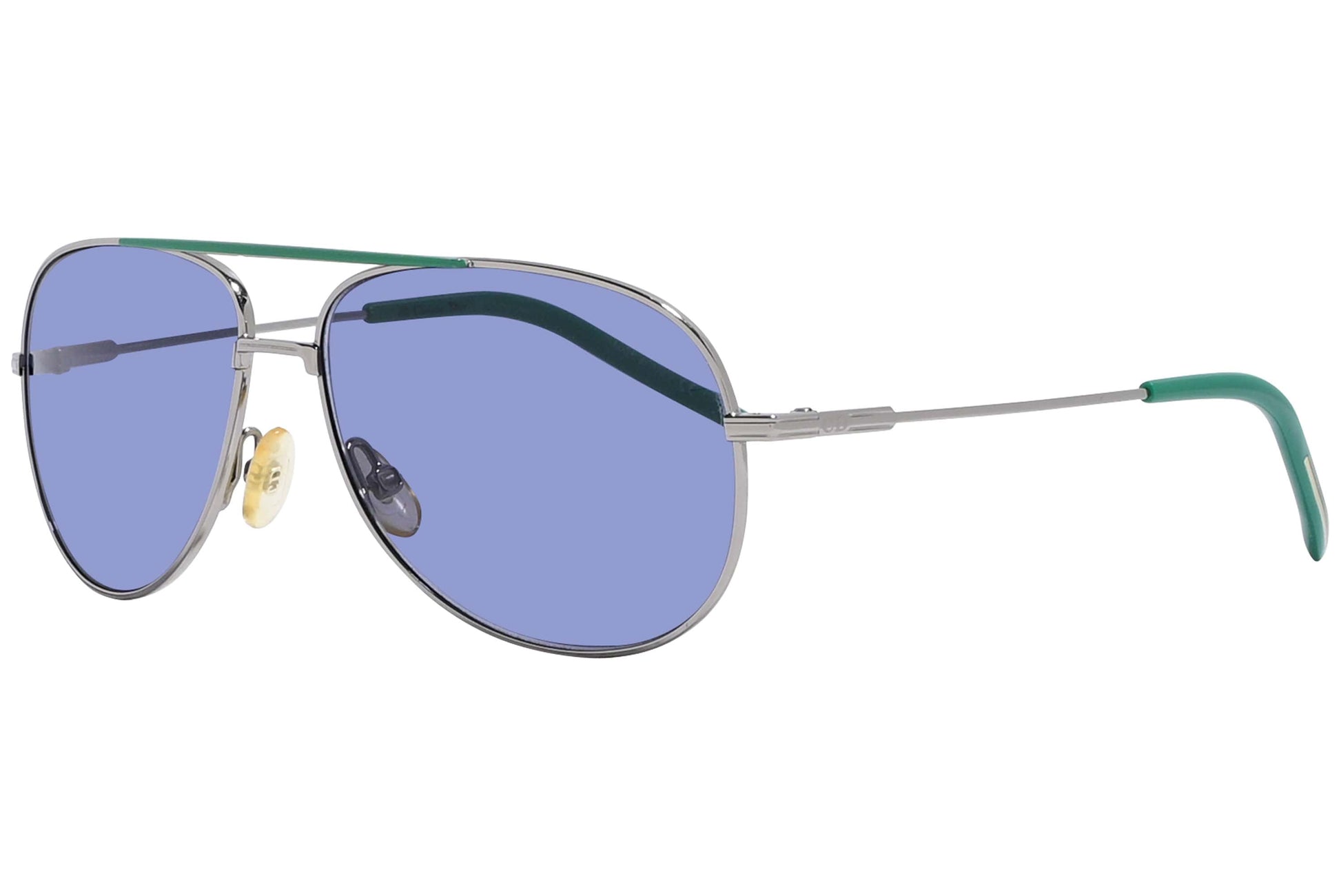 Christian Dior Green Color  Sunglasses Viewed From A 45-Degree Angle.