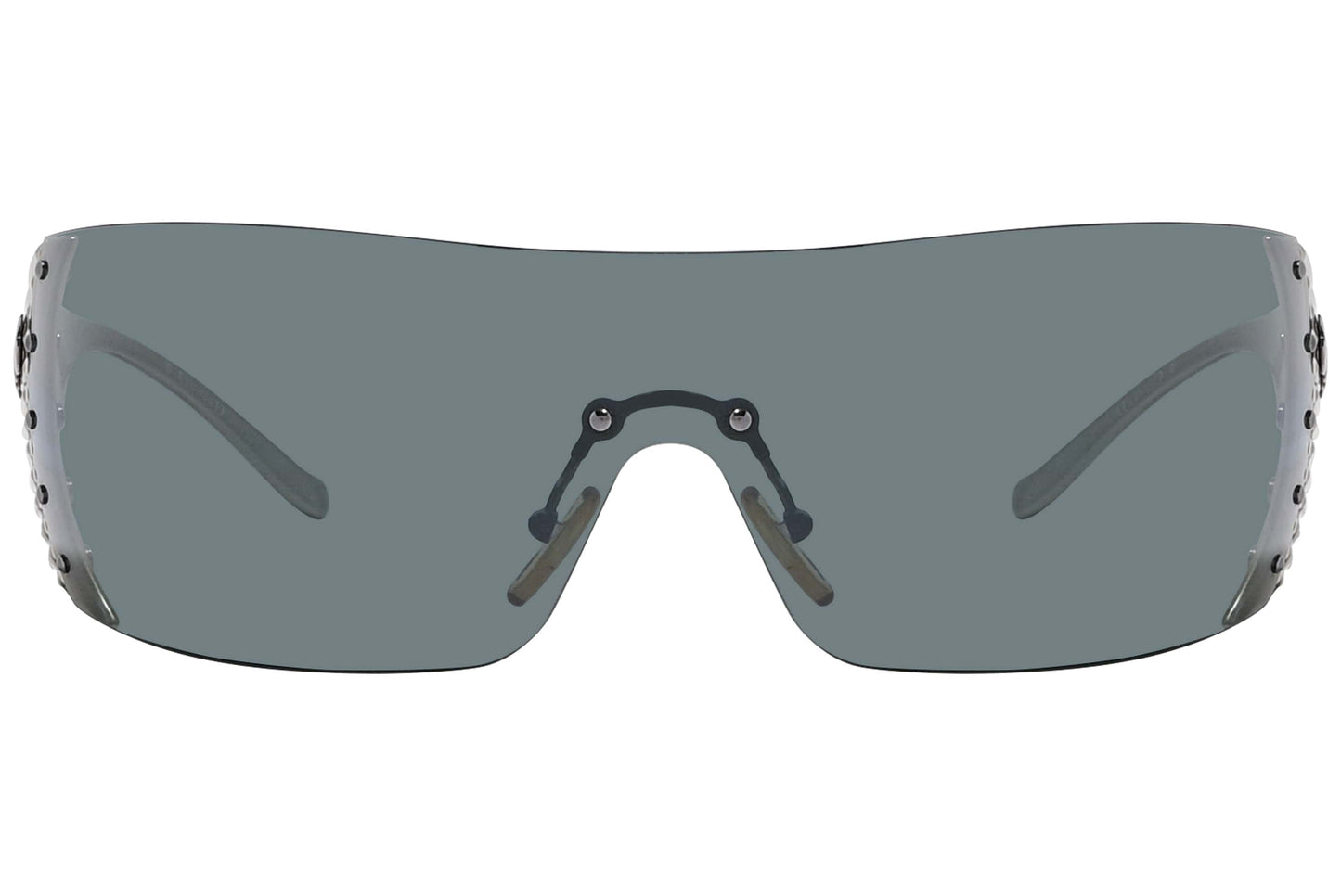 Christian Dior Gray Color  Sunglasses Viewed Front Angle.