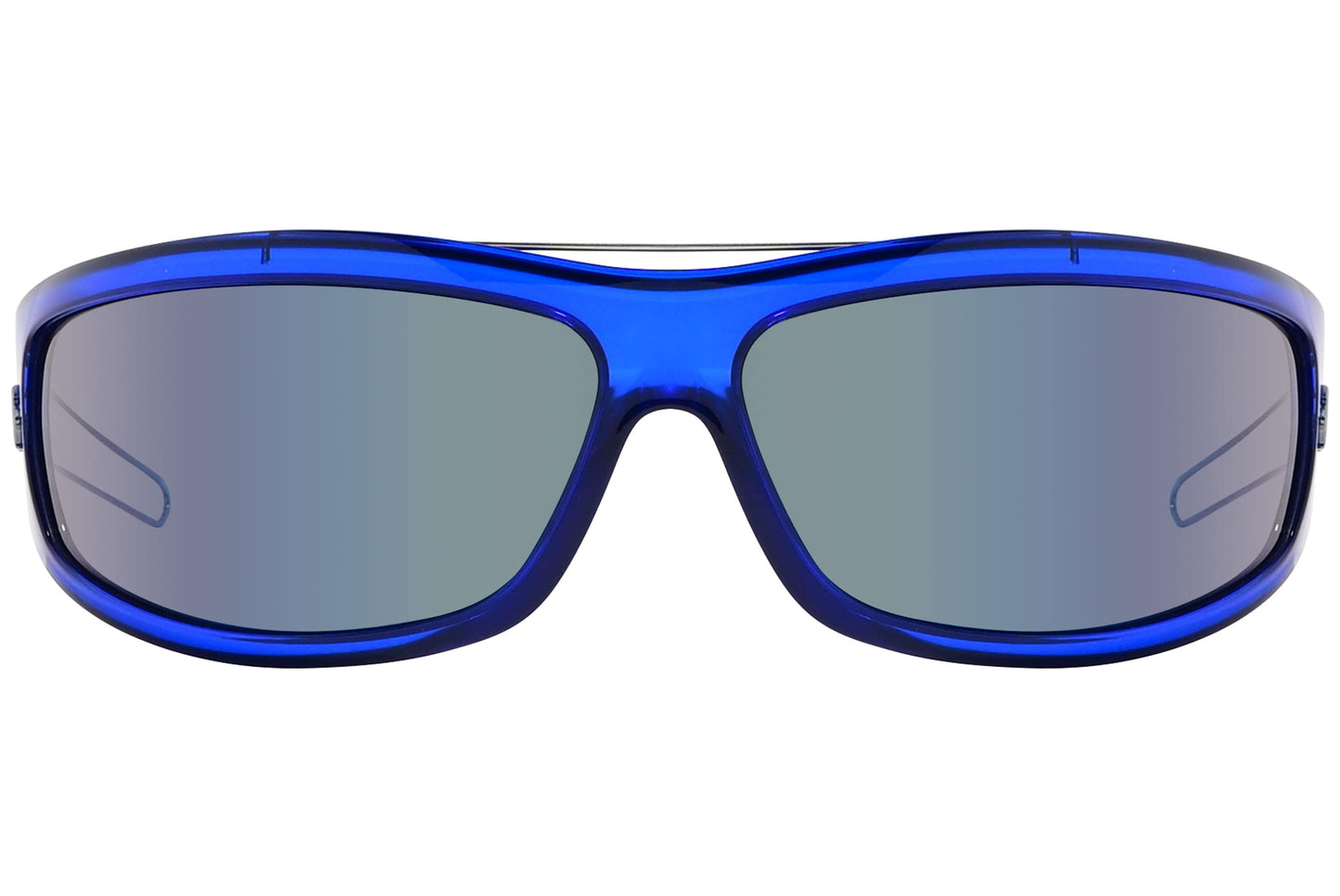 Christian Dior Blue Color  Sunglasses Viewed Front Angle.