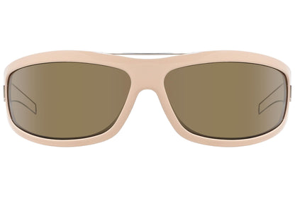 Christian Dior Gold Color  Sunglasses Viewed Front Angle.